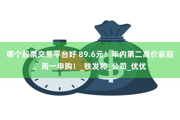 哪个股票交易平台好 89.6元！年内第二高价新股，周一申购！_铁发和_公司_优优
